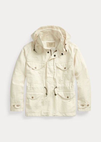 Chaquetas Ralph Lauren Hombre Creme - Popover Field - UNCLW3150